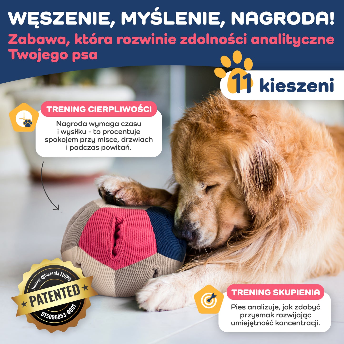 Lixdee® Piłka Węchowa DEE.BOL